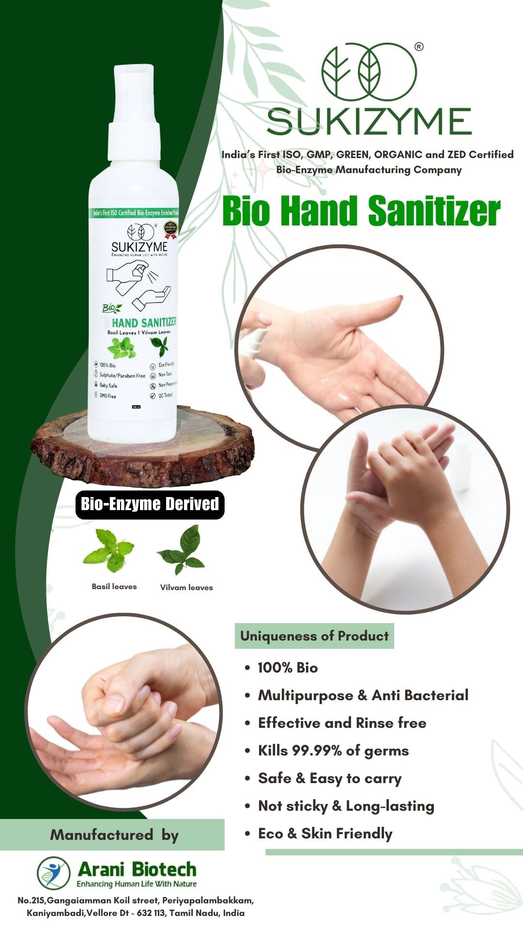 Sukizyme Hand Sanitizer