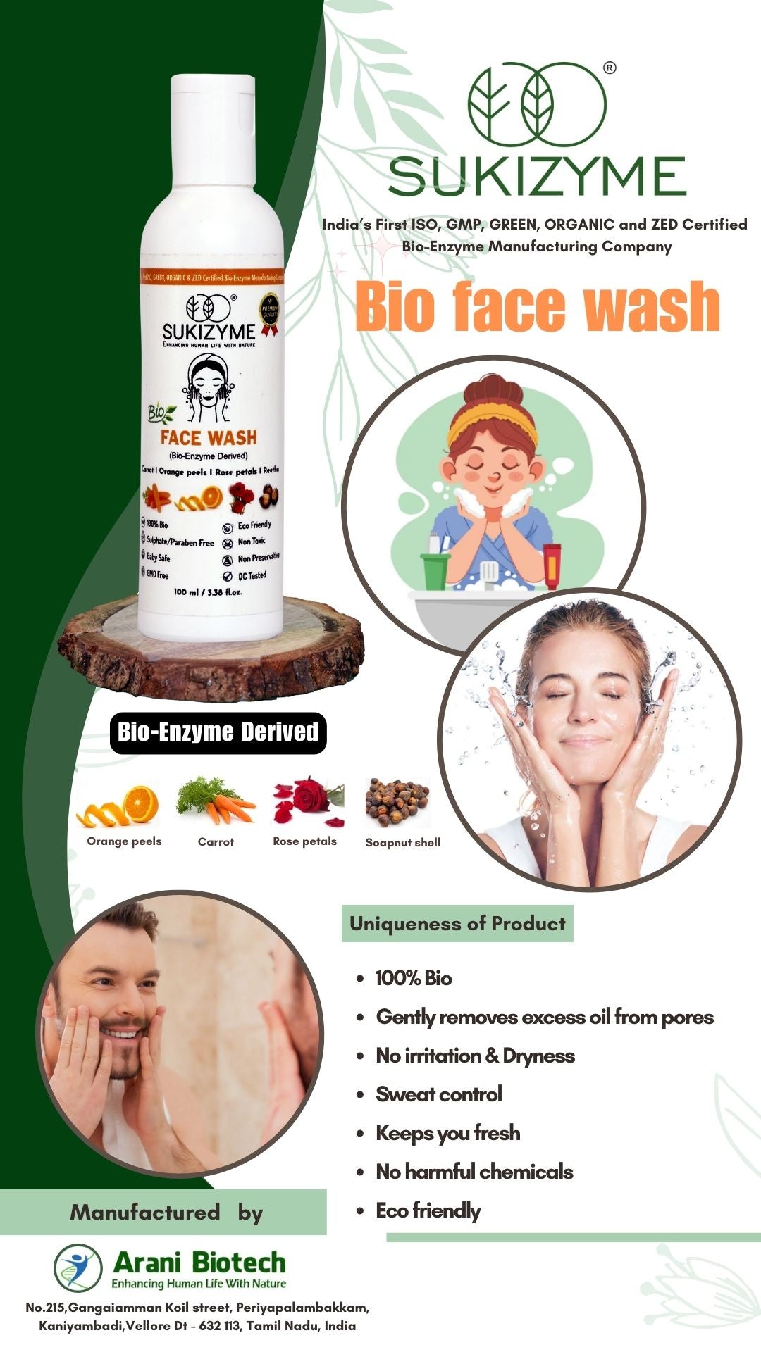 Sukizyme Face Wash