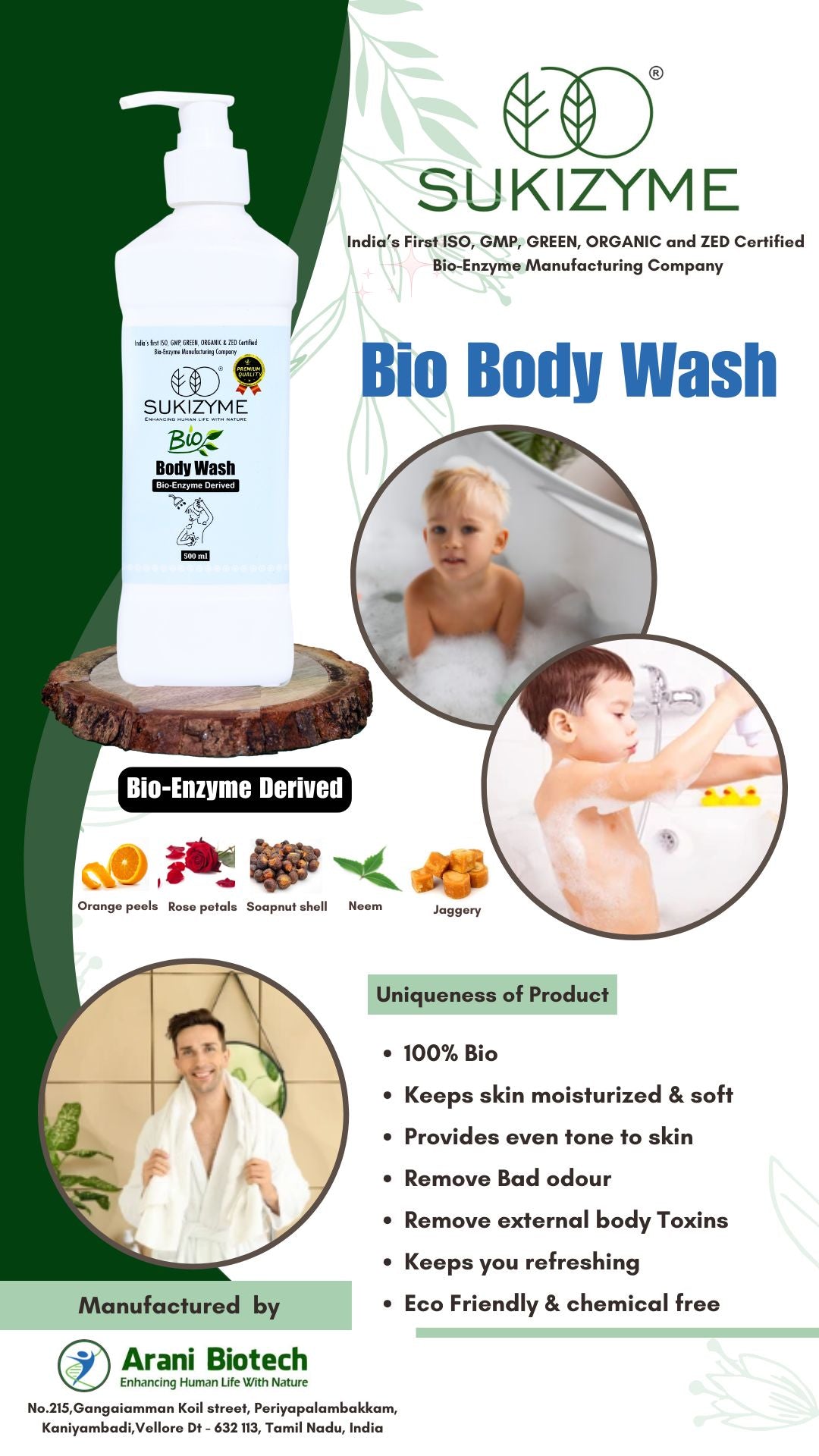 Sukizyme Body Wash