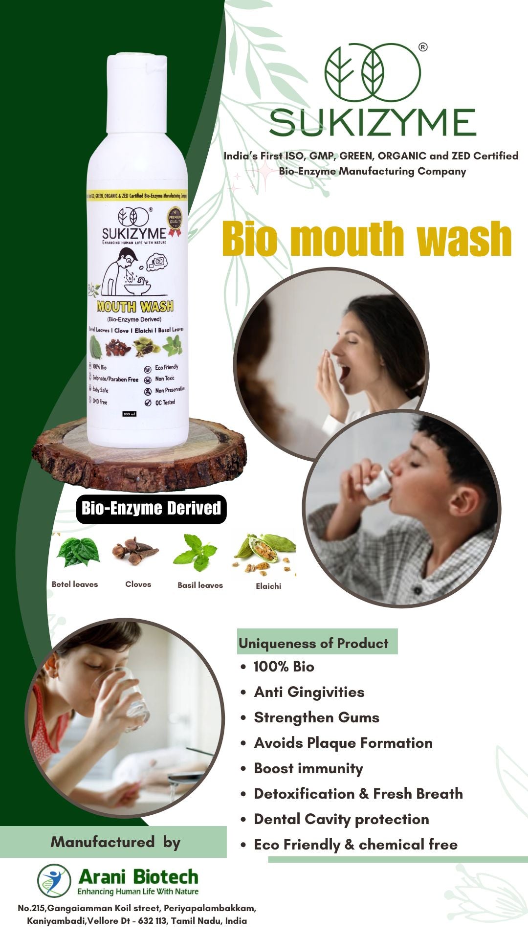 Sukizyme Mouth Wash