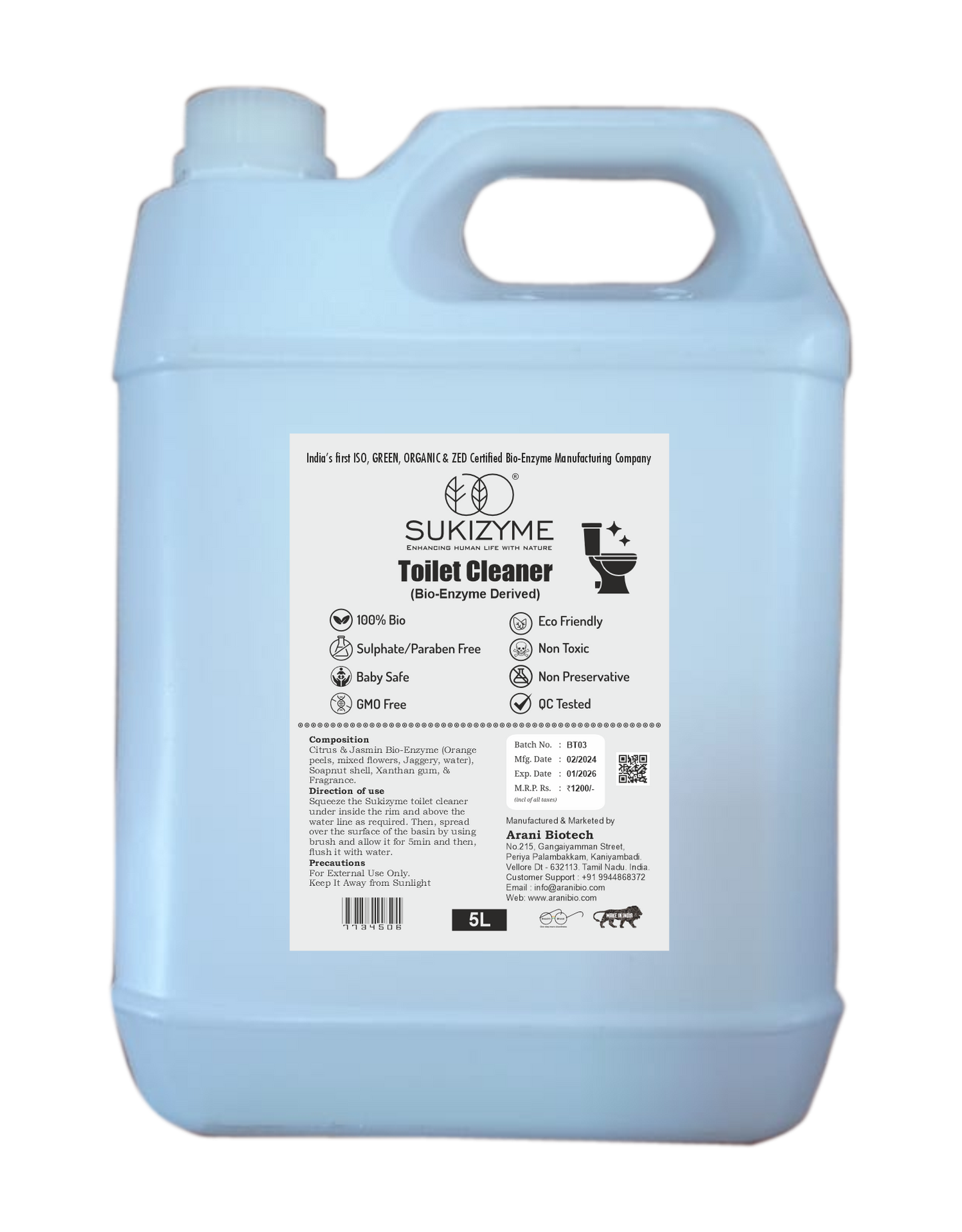 Sukizyme Toilet Cleaner (5 L)