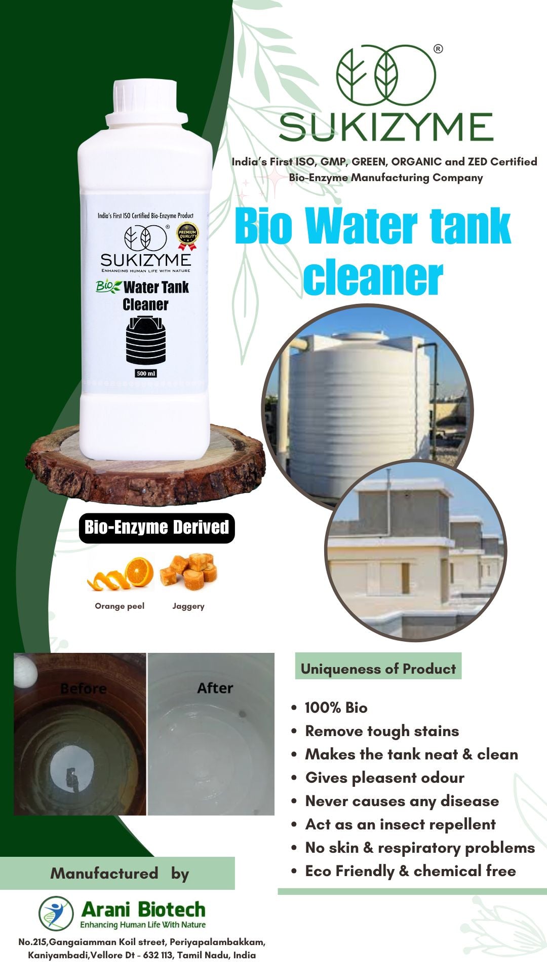 Sukizyme Water Tank Cleaner